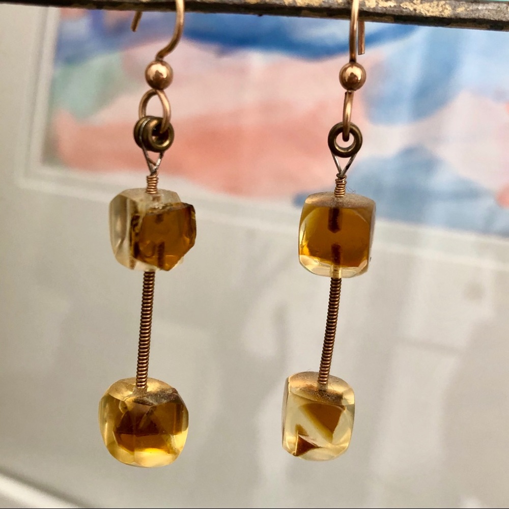 Amber Artisan Earrings
